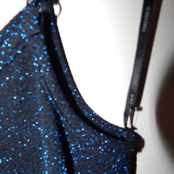 Metallic Blue Full Bodysuit - Picture 3 of 3